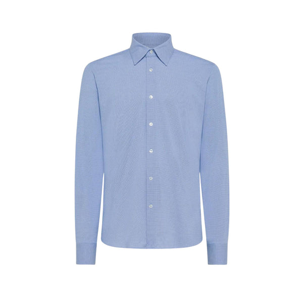 RRD Camicia casual Camicia Uomo modello Oxford jacquard Blu bianco P24-RRD24253-V60-46 - Francavilla Moda